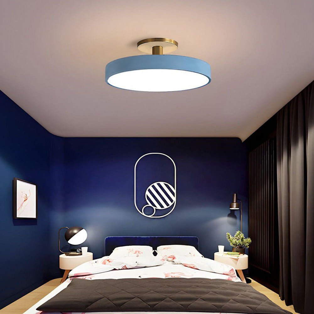 Simple Semi-Flush Mount Acrylic LED Ceiling Light