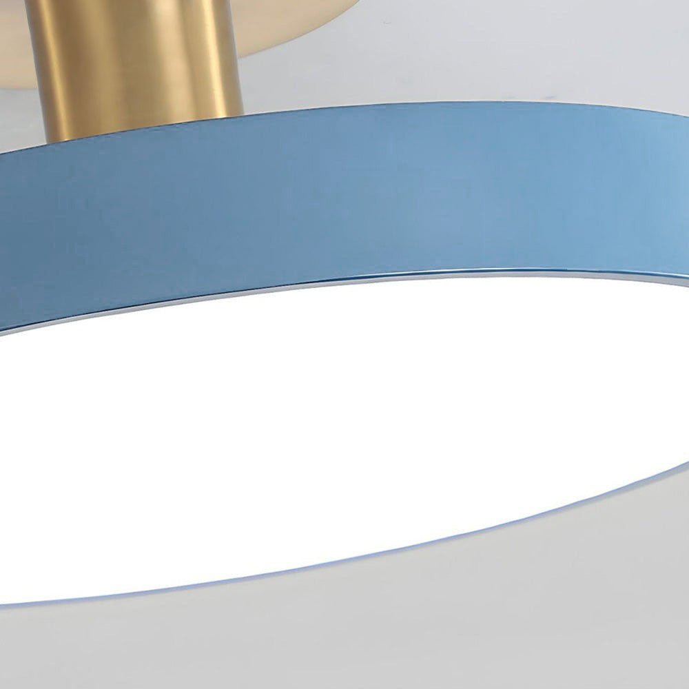 Simple Semi-Flush Mount Acrylic LED Ceiling Light