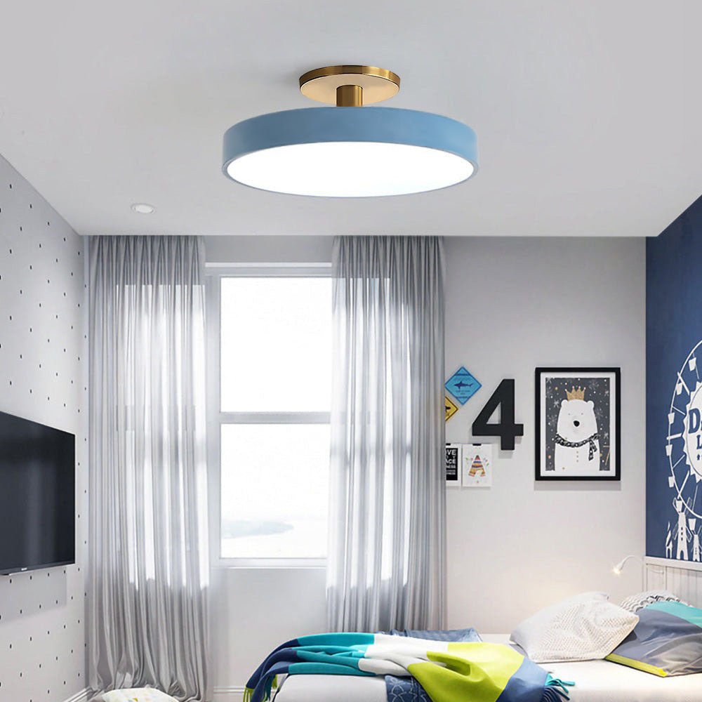 Simple Semi-Flush Mount Acrylic LED Ceiling Light