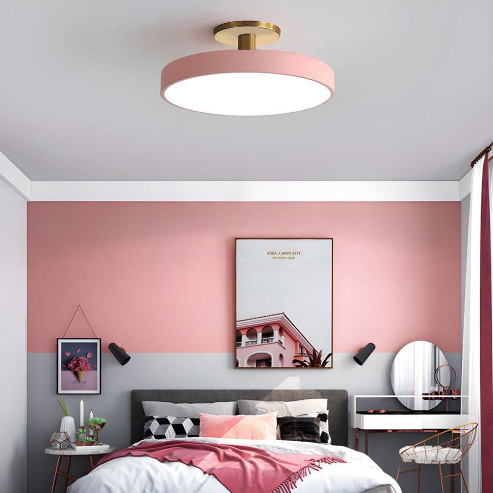 Simple Semi-Flush Mount Acrylic LED Ceiling Light