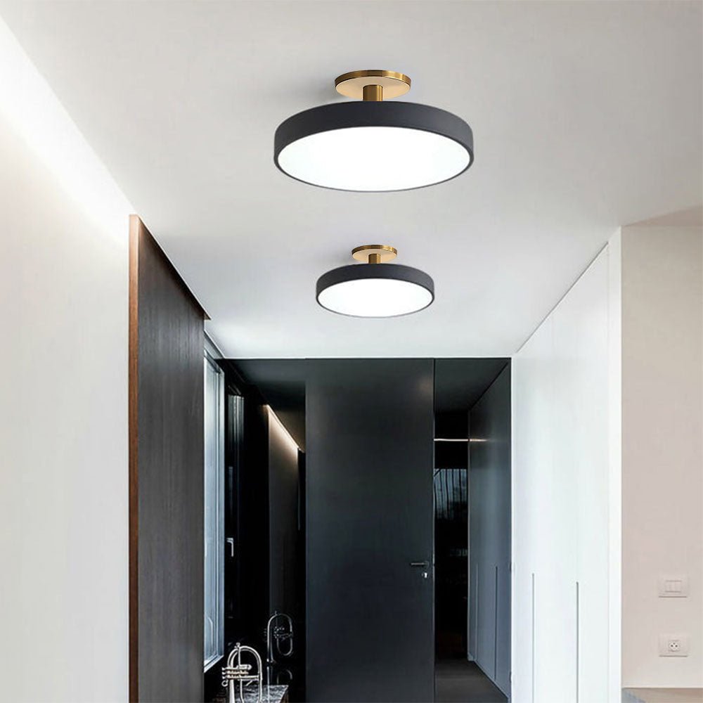 Simple Semi-Flush Mount Acrylic LED Ceiling Light