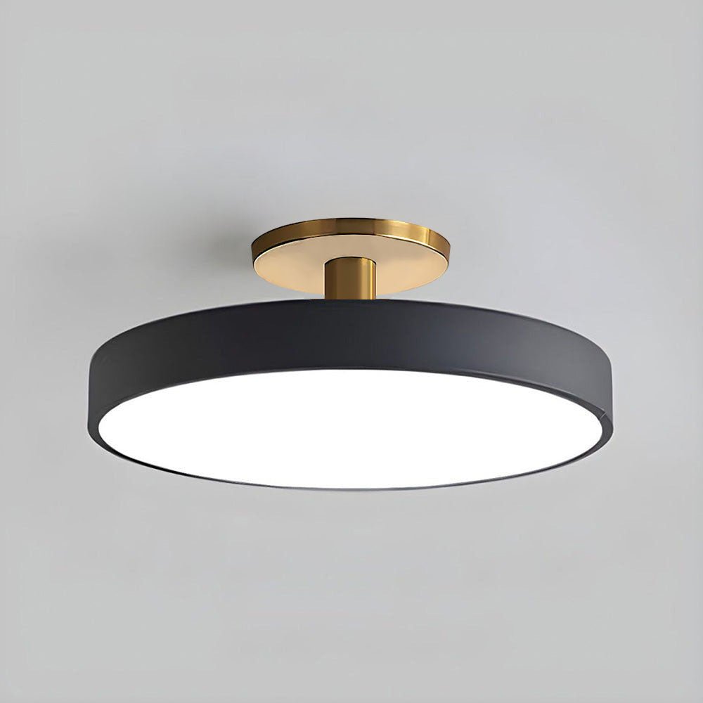 Simple Semi-Flush Mount Acrylic LED Ceiling Light