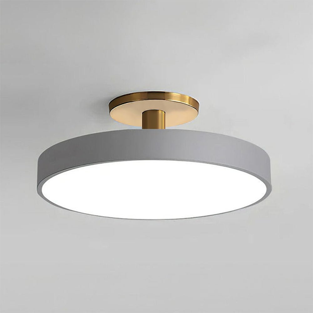 Simple Semi-Flush Mount Acrylic LED Ceiling Light