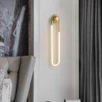 Oval  Brass Wall Sconce