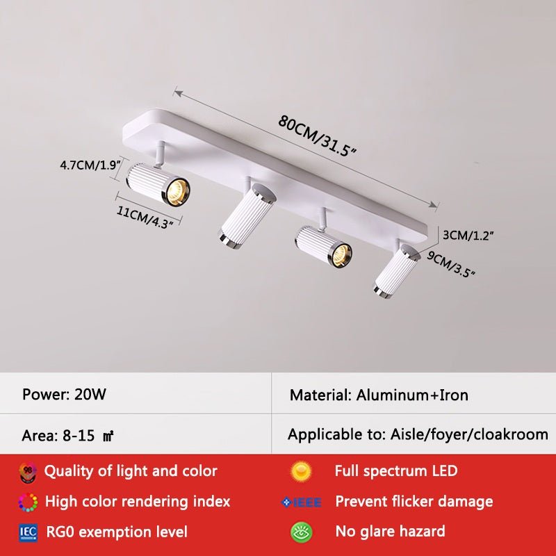 Roman Column Spotlight Track Wall Light