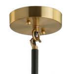 Black and Brass Mid-century Sputnik Chandelier