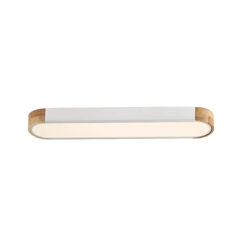 Dimmable Minimalist Long Oval Flush Mount LED Light