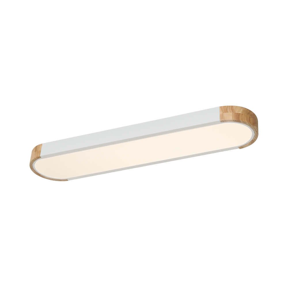 Dimmable Minimalist Long Oval Flush Mount LED Light