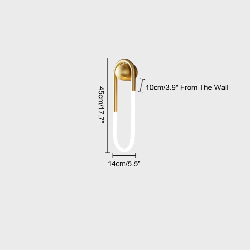 Oval  Brass Wall Sconce