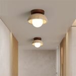 Contemporary Industrial Beige Stone Wall Light