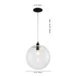 Minimalist Glass Globe Pendant Light