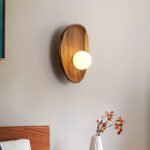 Minimalist Solid Wood Wall Sconce