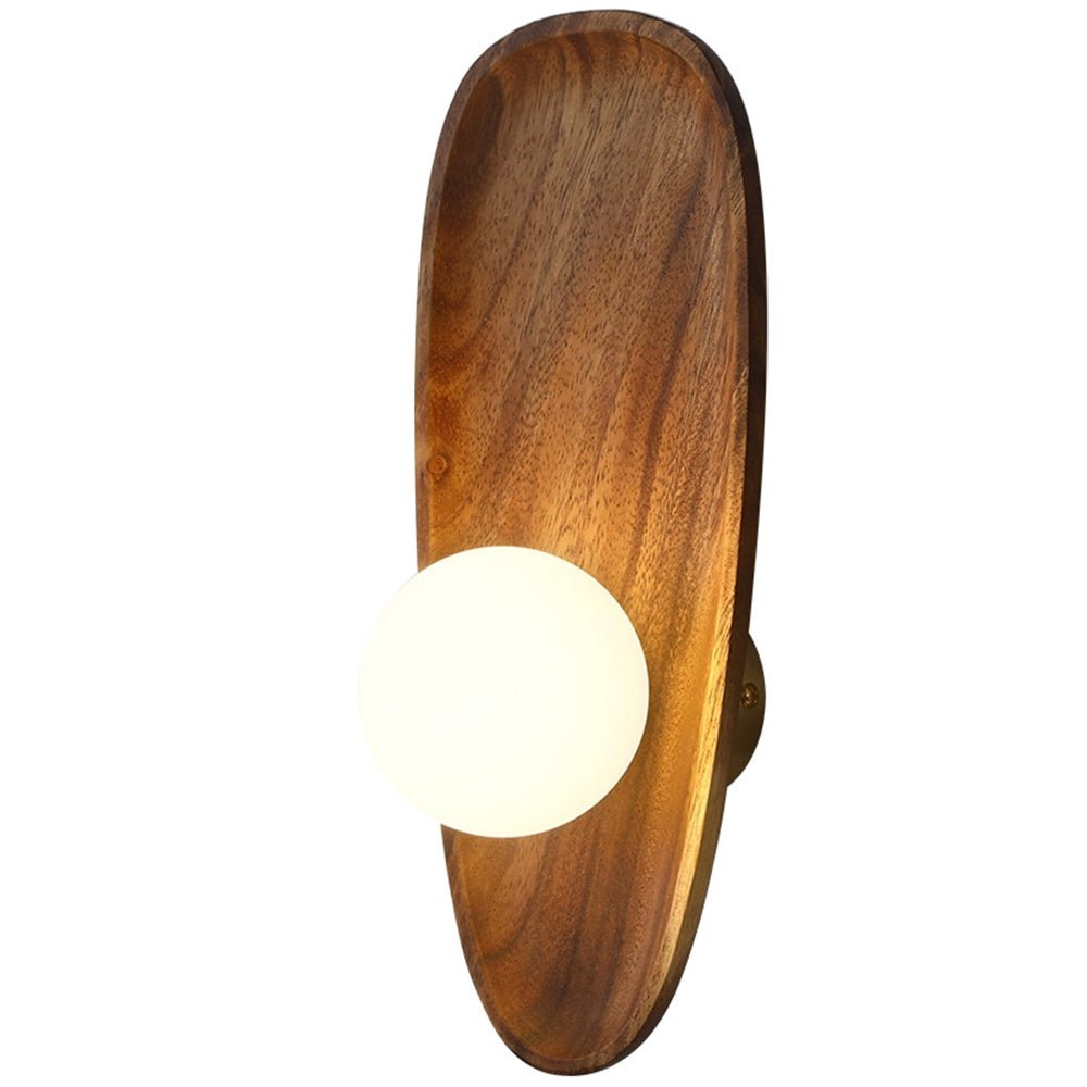 Minimalist Solid Wood Wall Sconce