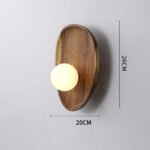 Minimalist Solid Wood Wall Sconce