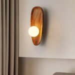 Minimalist Solid Wood Wall Sconce