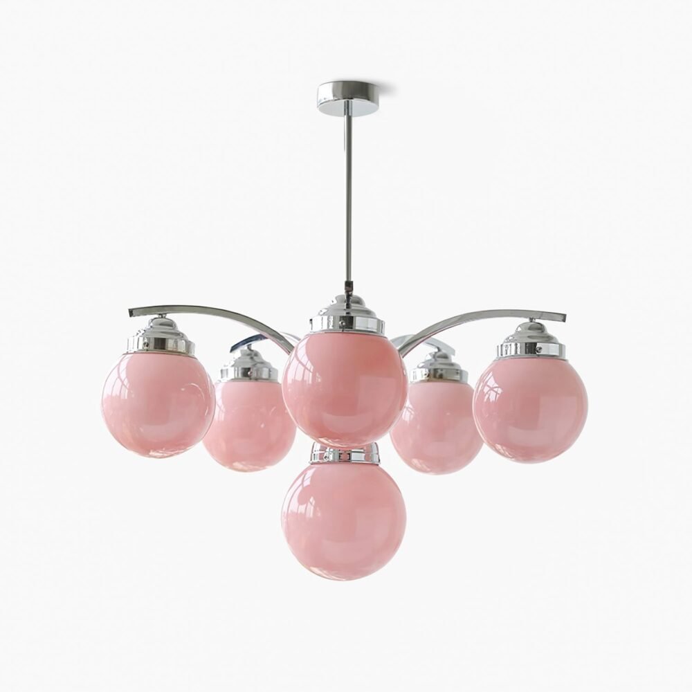 Retro Salamanca Round Glass Chandelier Lights