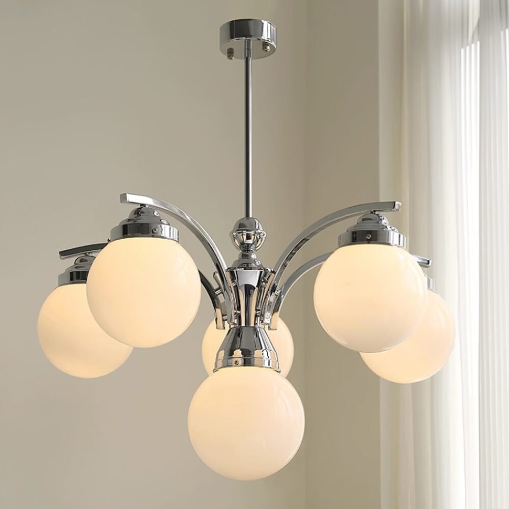 Retro Salamanca Round Glass Chandelier Lights