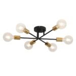 6-light Semi Flush Sputnik Light Fixture