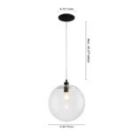 Minimalist Glass Globe Pendant Light