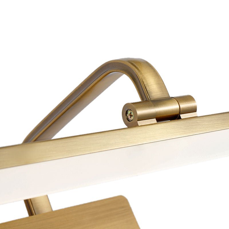 1-Light Brass Linear LED Vanity Light