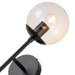 2-Light Glass Globe Wall Sconce