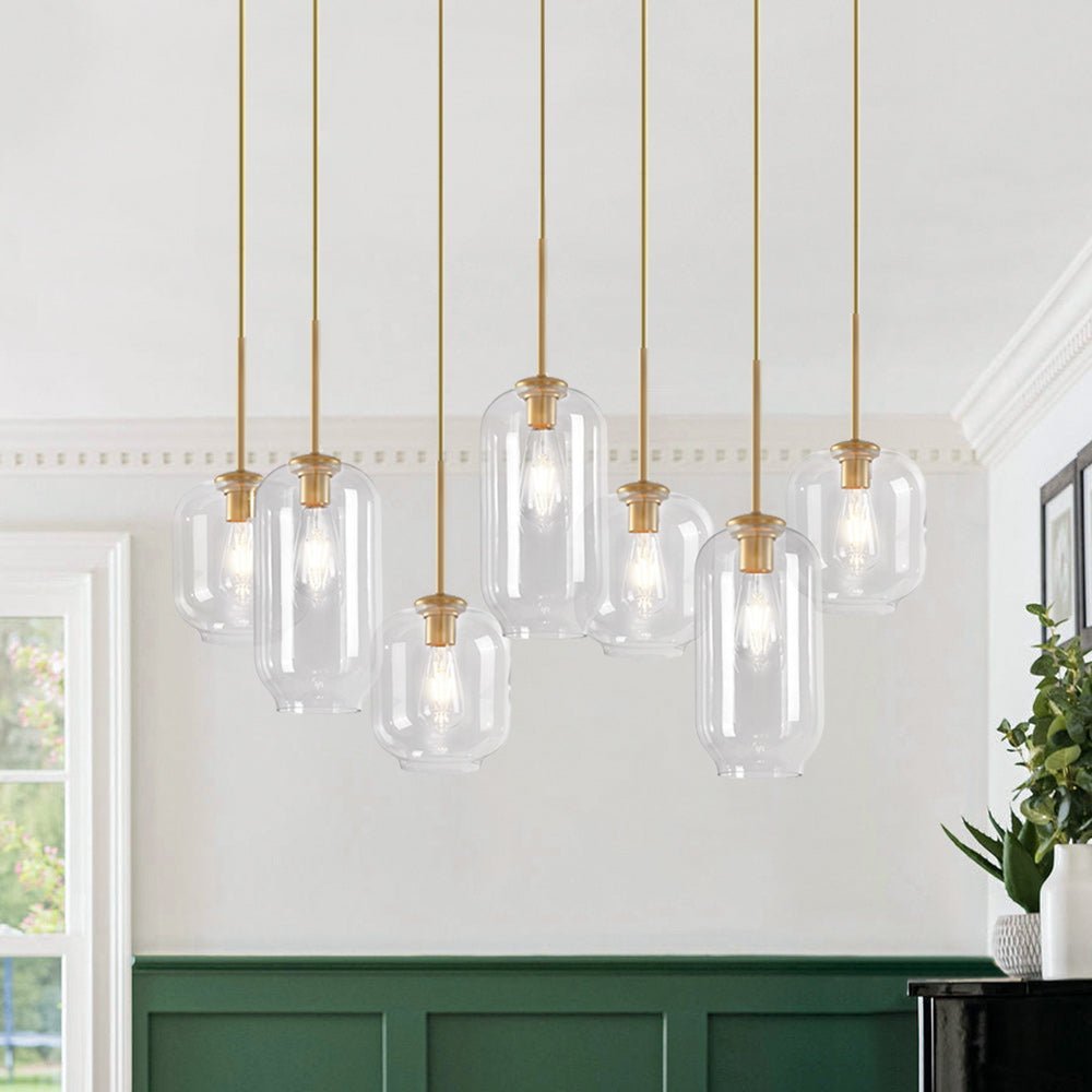 7-light Kitchen Island Cluster Pendant Chandelier