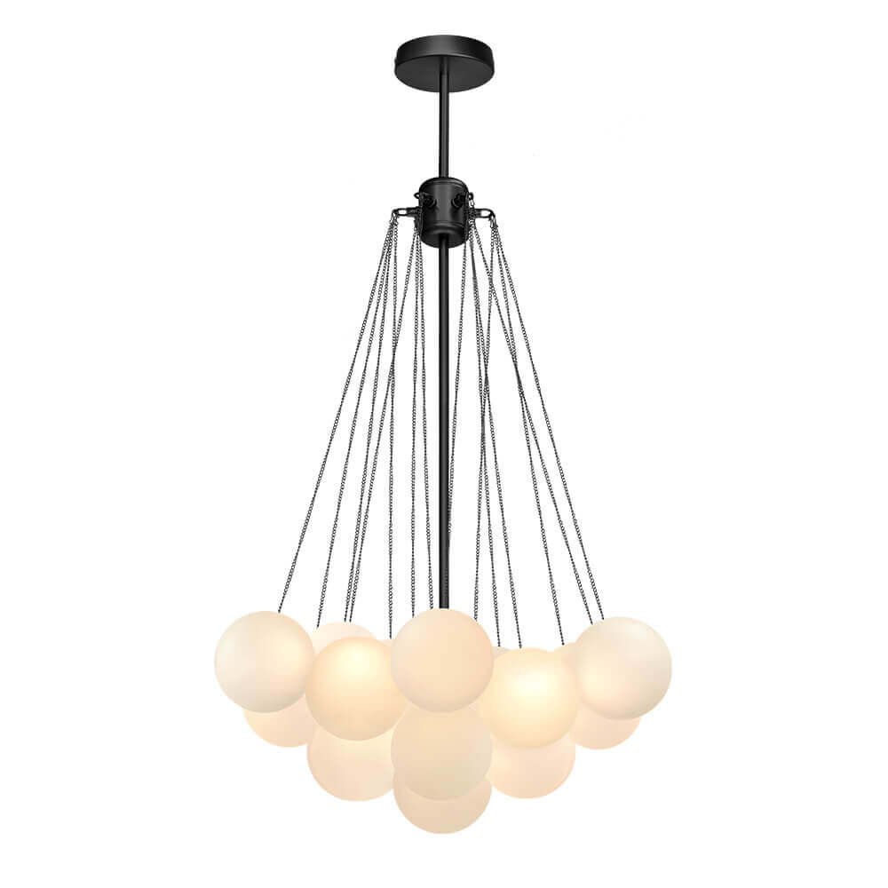 Cluster Frosted Glass Bubble Chandelier