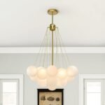 Cluster Frosted Glass Bubble Chandelier