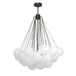 Cluster Frosted Glass Bubble Chandelier