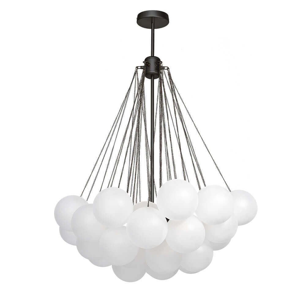 Cluster Frosted Glass Bubble Chandelier