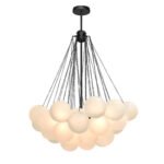 Cluster Frosted Glass Bubble Chandelier