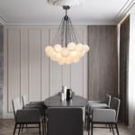 Cluster Frosted Glass Bubble Chandelier