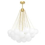 Cluster Frosted Glass Bubble Chandelier