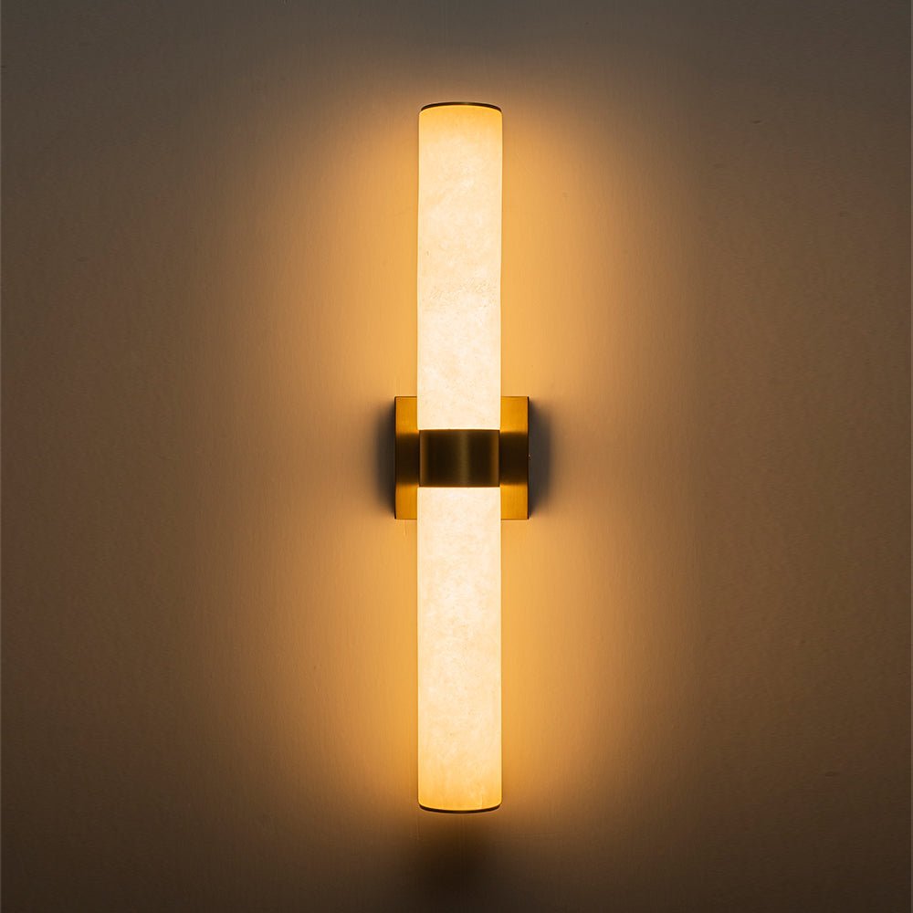 Dimmable LED Marble Tube Linear Bathroom Wall Sconce