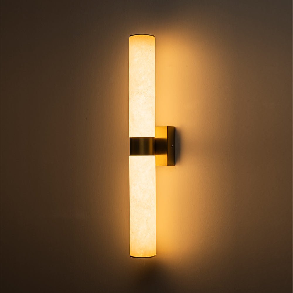 Dimmable LED Marble Tube Linear Bathroom Wall Sconce