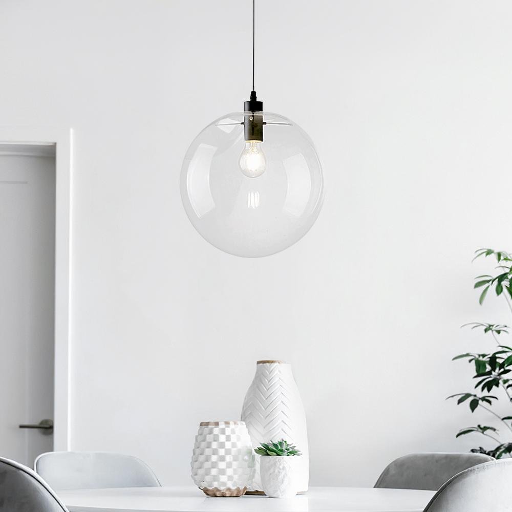 Minimalist Glass Globe Pendant Light