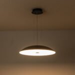 Minimalist Wide Flat Dome Dimmable LED Pendant Light