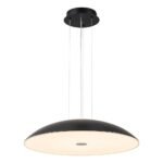 Minimalist Wide Flat Dome Dimmable LED Pendant Light