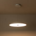 Minimalist Wide Flat Dome Dimmable LED Pendant Light