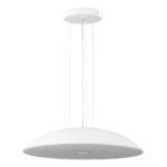 Minimalist Wide Flat Dome Dimmable LED Pendant Light