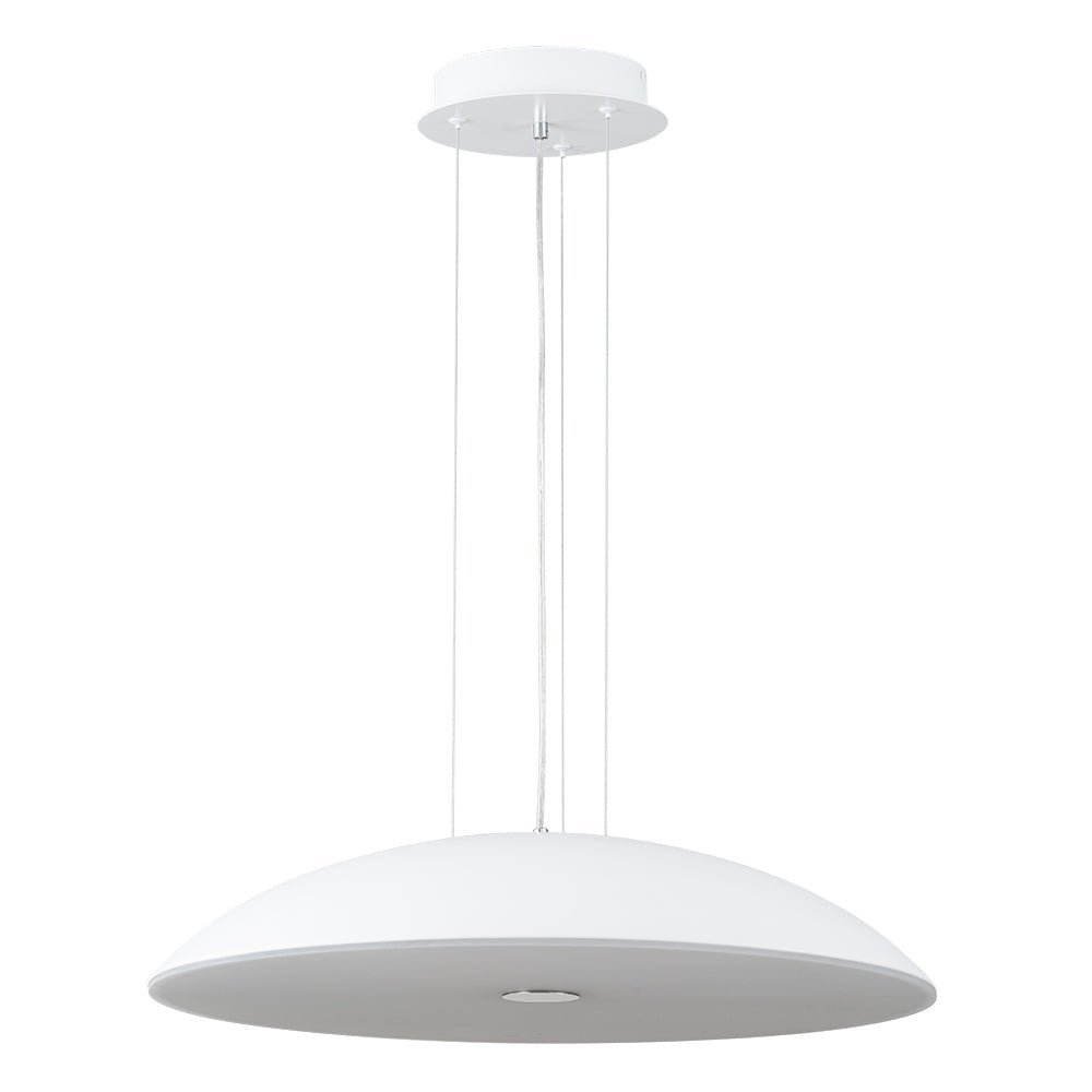 Minimalist Wide Flat Dome Dimmable LED Pendant Light