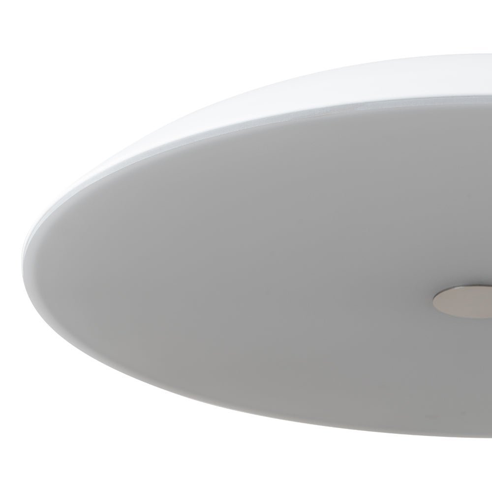 Minimalist Wide Flat Dome Dimmable LED Pendant Light