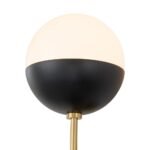 Modern 2-Light Opal Glass Globe Wall Sconce