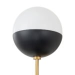 Modern 2-Light Opal Glass Globe Wall Sconce