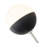 Modern 2-Light Opal Glass Globe Wall Sconce