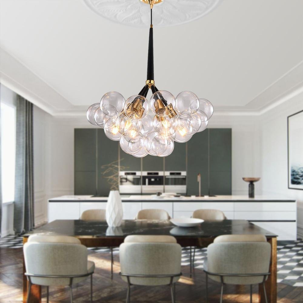 Modern Cluster Glass Bubble Chandelier