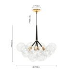 Modern Cluster Glass Bubble Chandelier