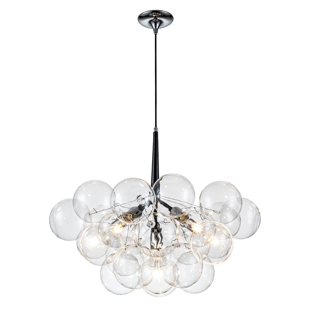 Modern Cluster Glass Globe Bubble Chandelier