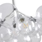 Modern Cluster Glass Globe Bubble Chandelier