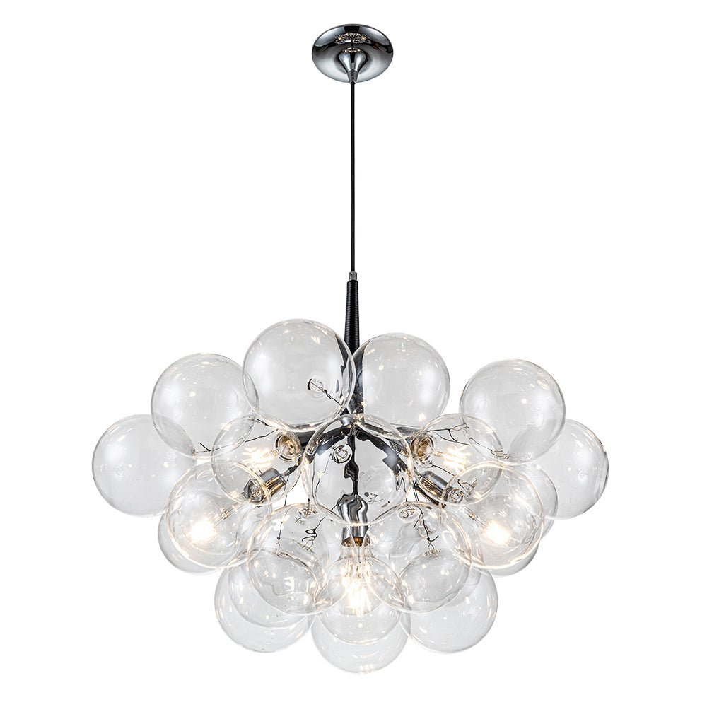 Modern Cluster Glass Globe Bubble Chandelier